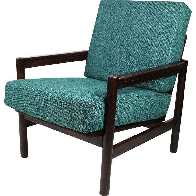 Vintage green Marine armchair, 1970s