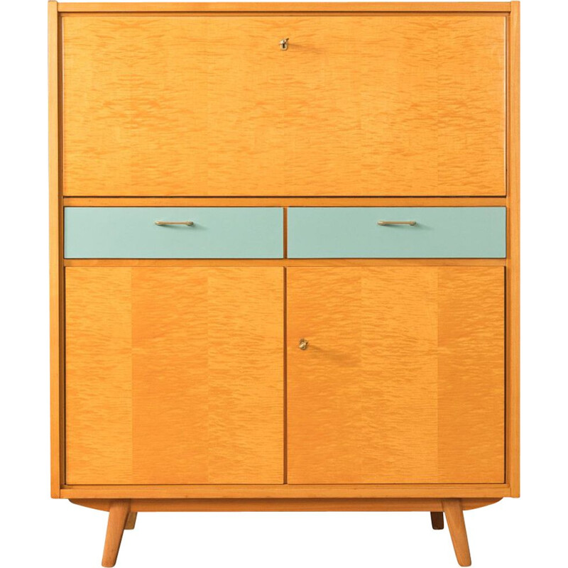 Vintage birch secretary, Germany 1950s