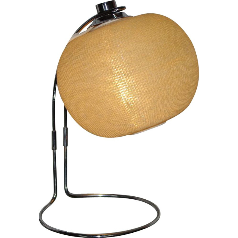 Lampe de chevet vintage en perspex et en fil d'acier, 1970