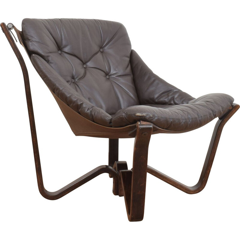 Mid-century Norwegian vikking armchair by Jim Myrstad for Brunstad Møbelfabrikk, 1970s