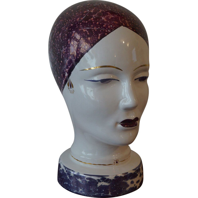 Vintage ceramic woman's head, Germany