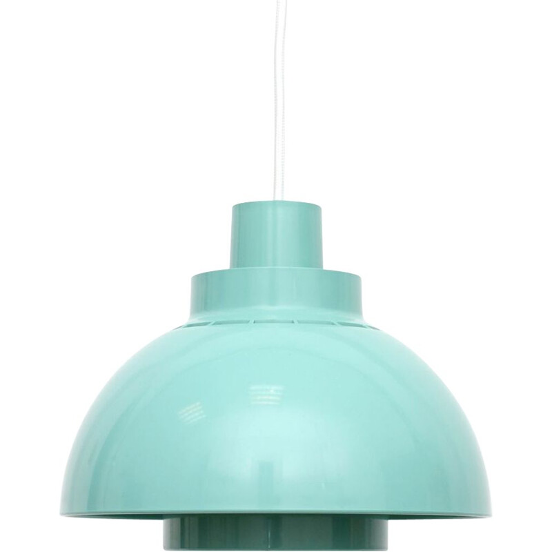 Vintage Minisol blue pendant lamp by Kewo for Nordisk Solar, Denmark 1960s