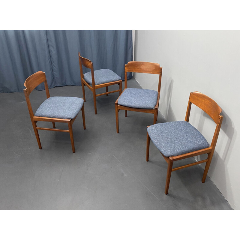 Set of 4 vintage dining chairs, Denmark 1960s