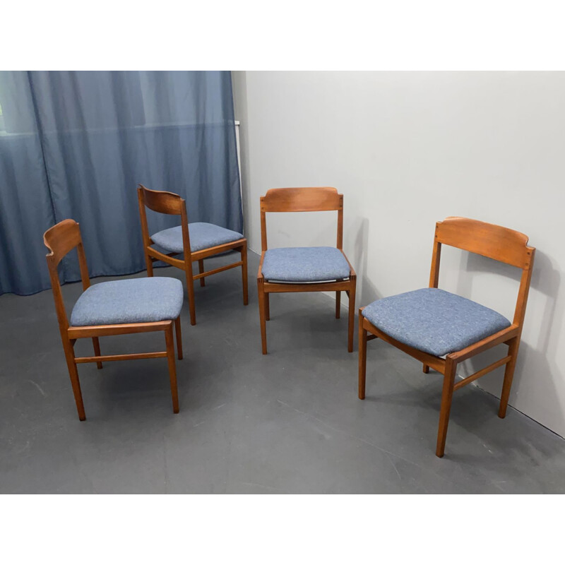Conjunto de 4 cadeiras de vindima, Dinamarca 1960