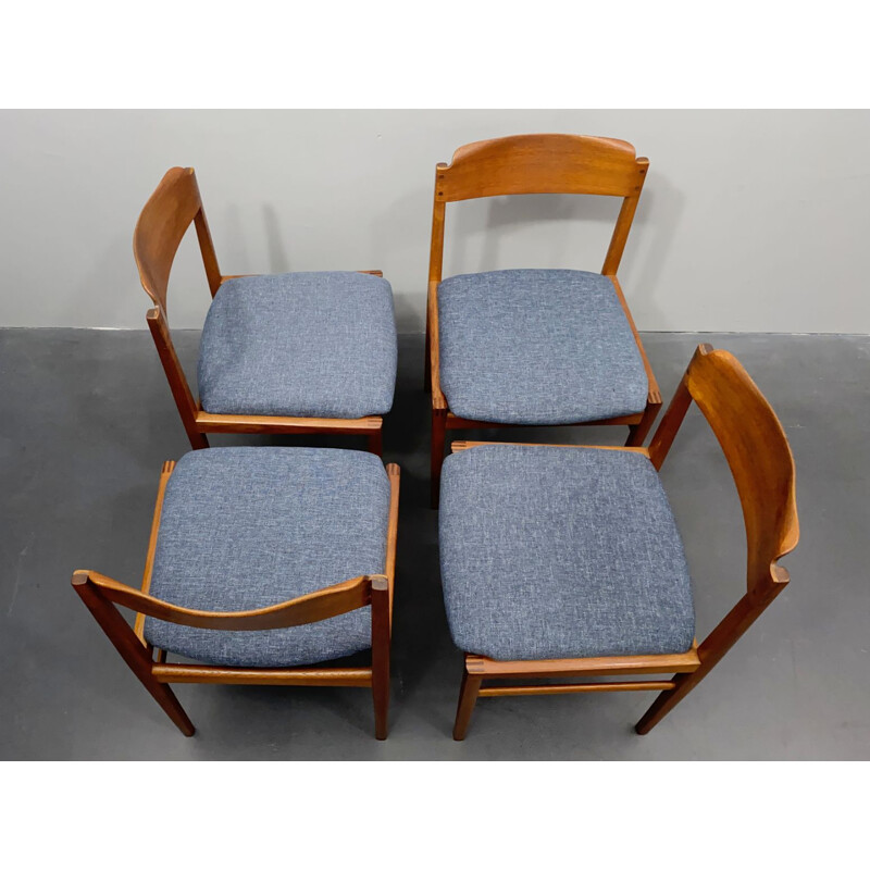 Satz von 4 Vintage-Stühlen, Dänemark 1960