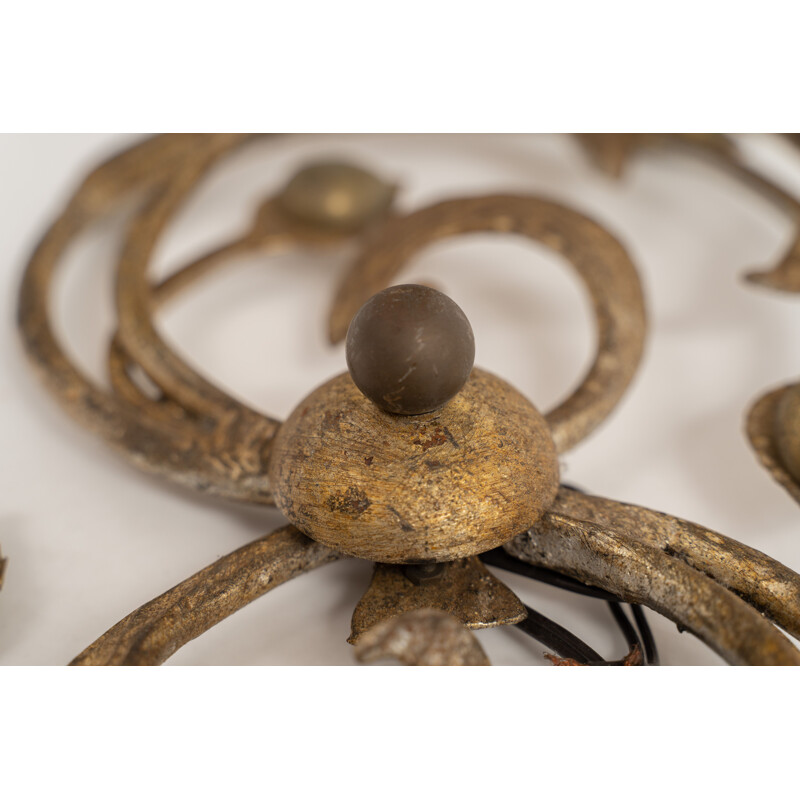 Appliques vintage en bronze et fer