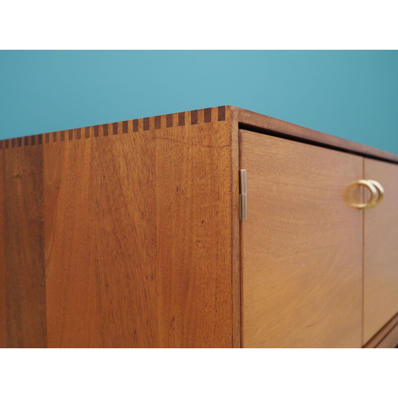 Mahogany vintage Danish highboard by Christian Hvidt for Søborg Møbler, 1970s