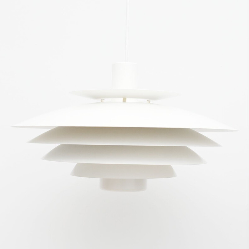 Suspension vintage Form Light blanche, Danemark 1970