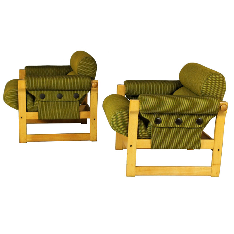 Pair of vintage armchairs by Hikor for Ikea, 1970s