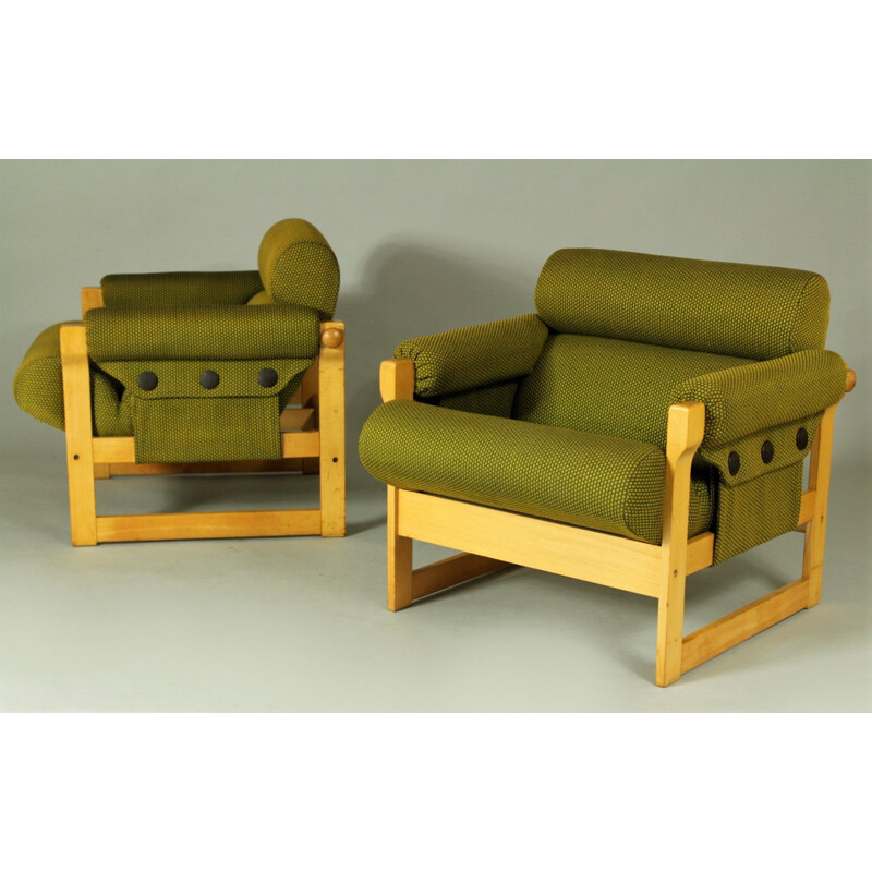 Pair of vintage armchairs by Hikor for Ikea, 1970s