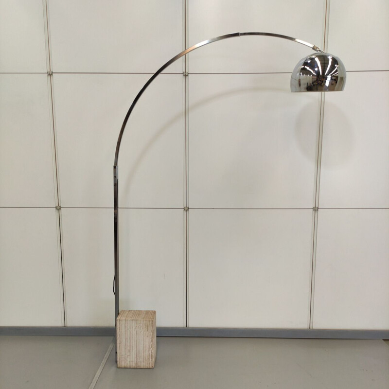 Vintage arc floor lamp, Italy 1970s