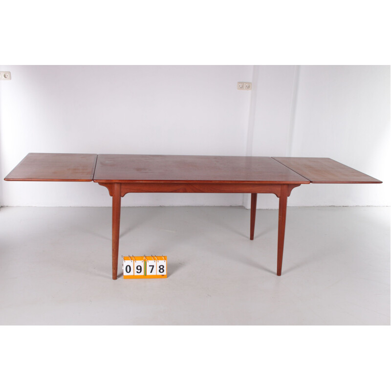 Table extensible vintage en teck de Gunni Omann Jr. pour Omann Jun Mobelfabrik, 1960