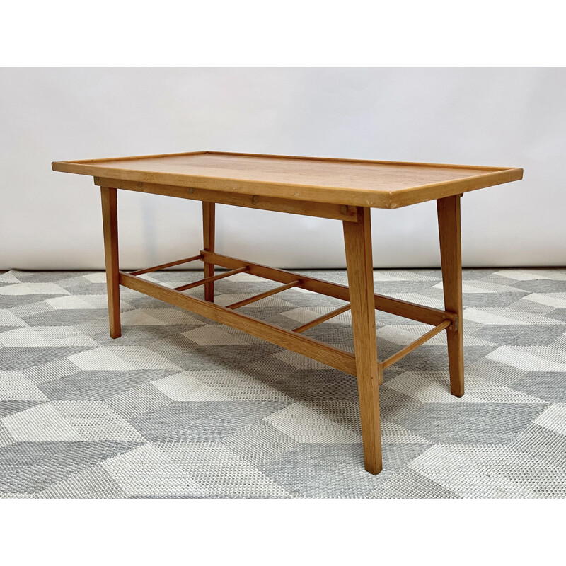 Vintage coffee table with shelf, 1960-1970