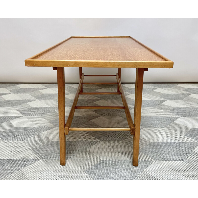 Vintage coffee table with shelf, 1960-1970