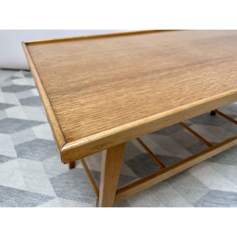 Vintage coffee table with shelf, 1960-1970