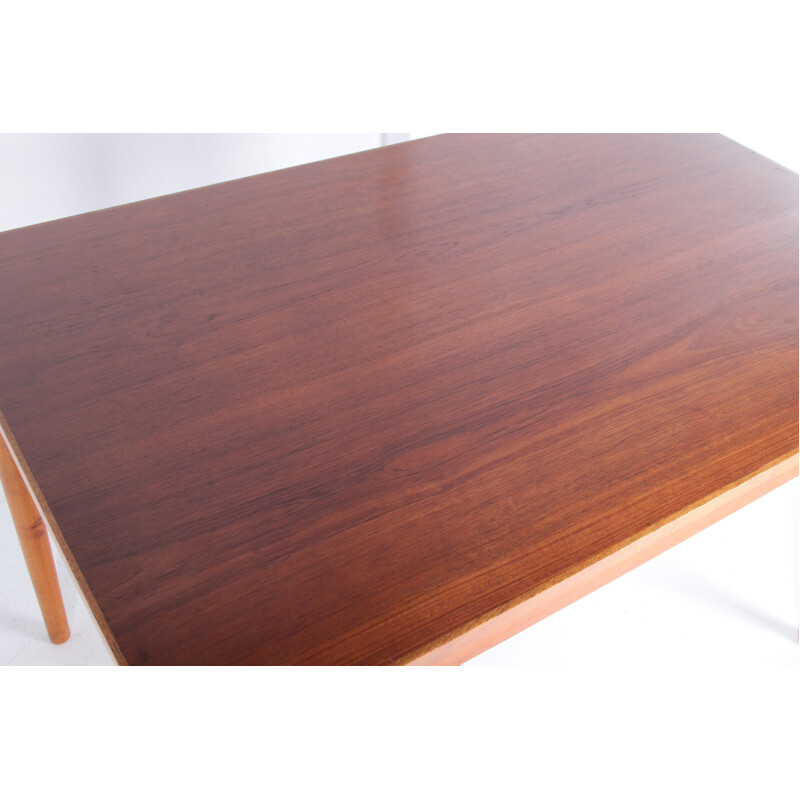 Vintage Danish teak dining table with pull-out top, 1960