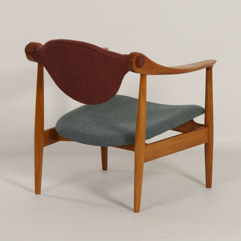Danish vintage armchair made of pear wood, 1960s