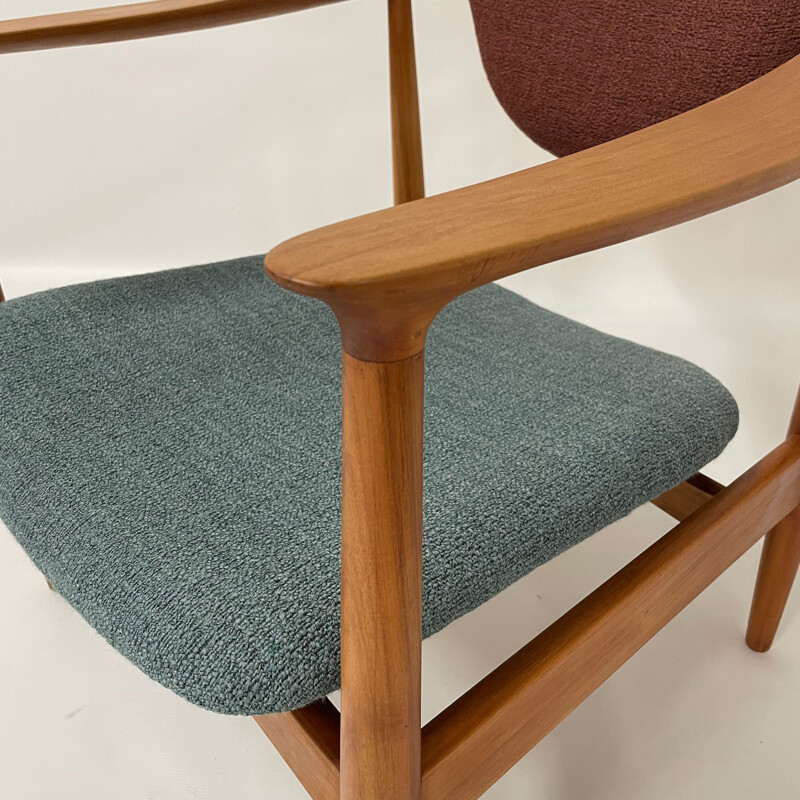 Vintage Deense perenhouten fauteuil, 1960
