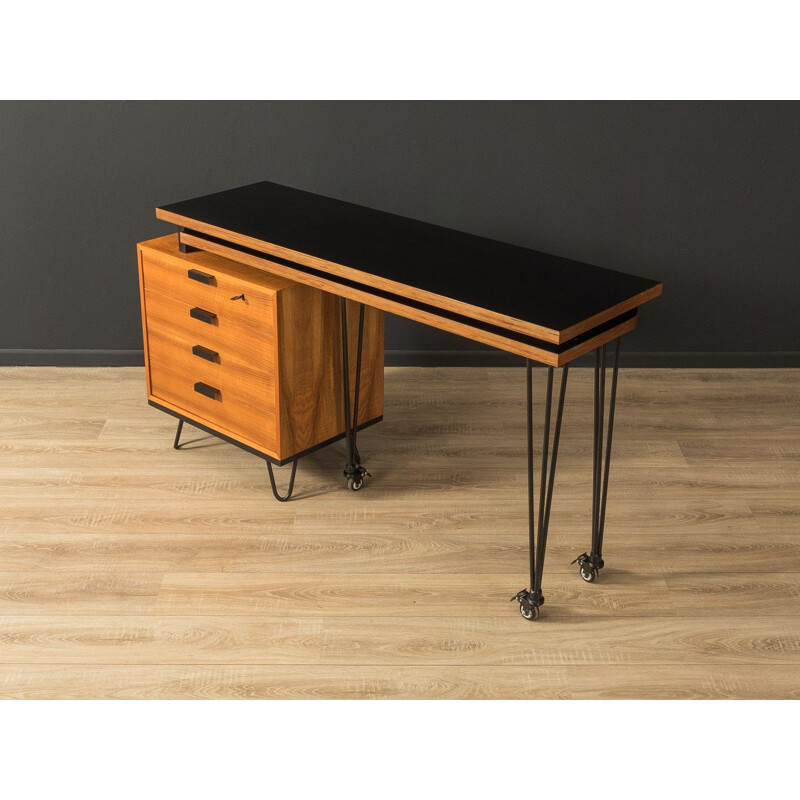 Vintage walnut desk, Germany 1960s