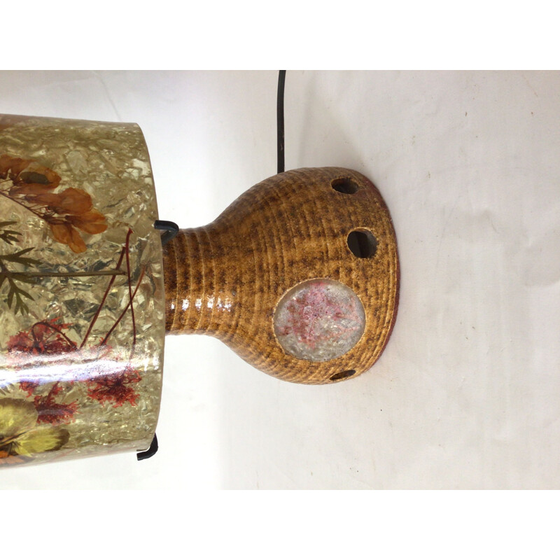 Lampe vintage en céramique et résine par Accolay, 1960-1970