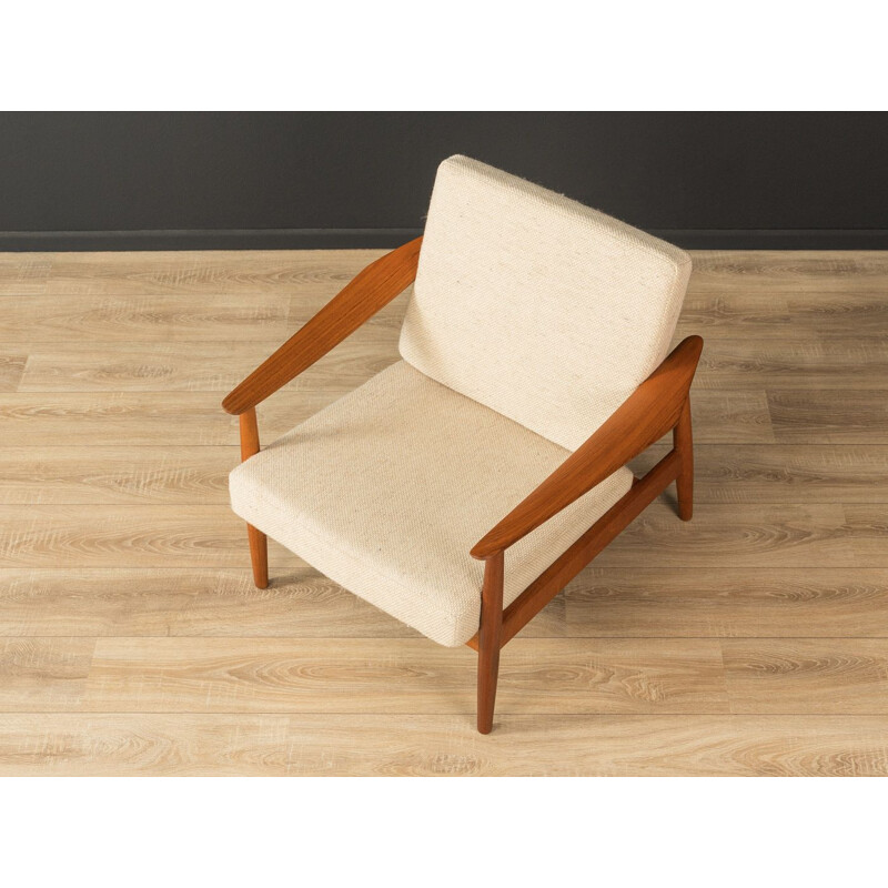 Fauteuil vintage en teck et tissu par Arne Vodder pour France & Søn, 1960