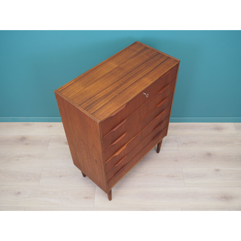 Vintage chest of drawers in teak Danish 1970s