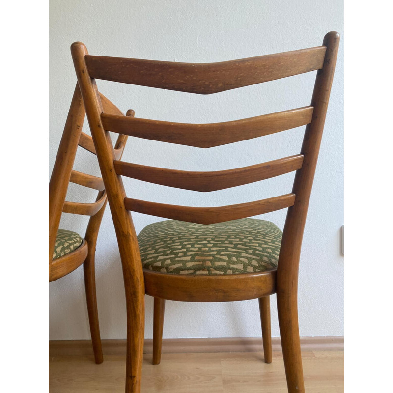 Set of 4 vintage Ton chairs, 1960s