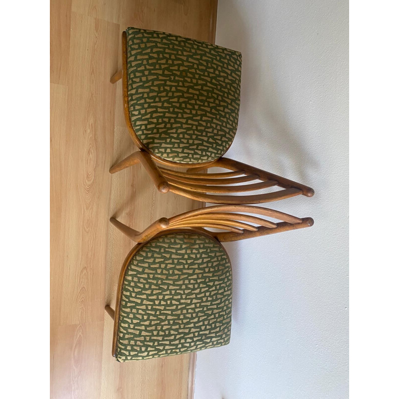 Set of 4 vintage Ton chairs, 1960s