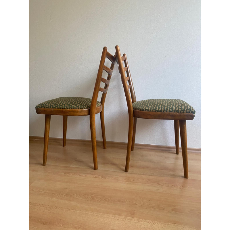 Set of 4 vintage Ton chairs, 1960s