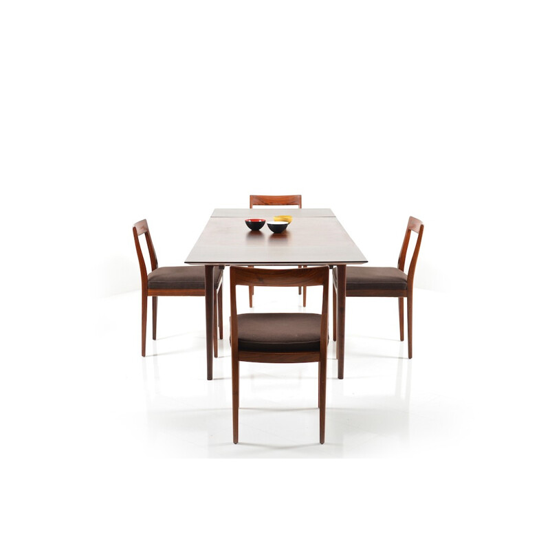 Luebke rosewood dining set - 1960s