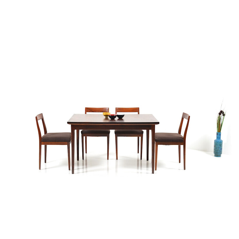 Luebke rosewood dining set - 1960s