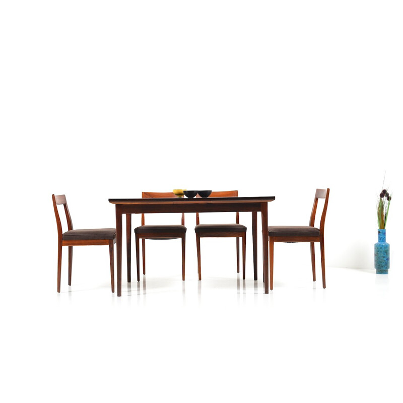 Luebke rosewood dining set - 1960s