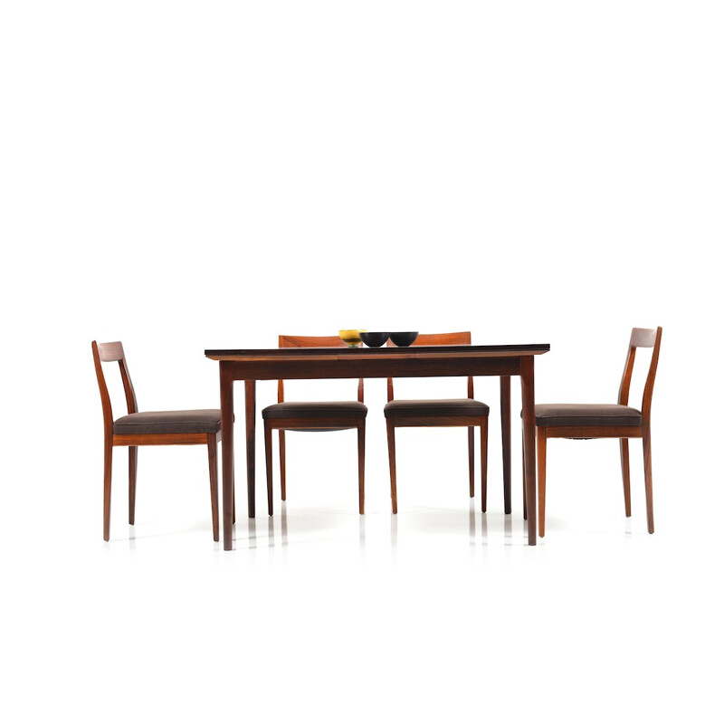 Luebke rosewood dining set - 1960s