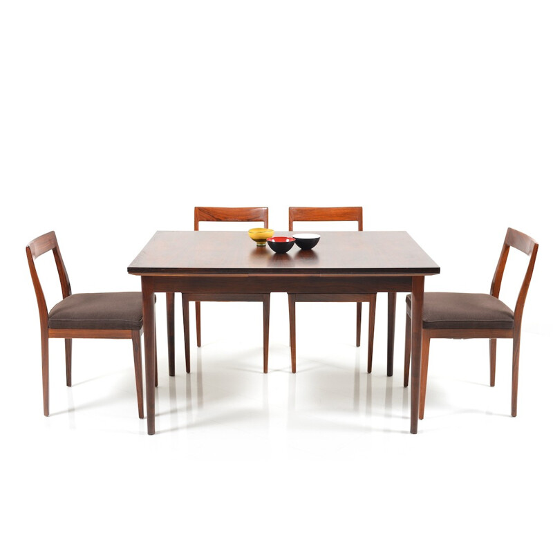 Luebke rosewood dining set - 1960s