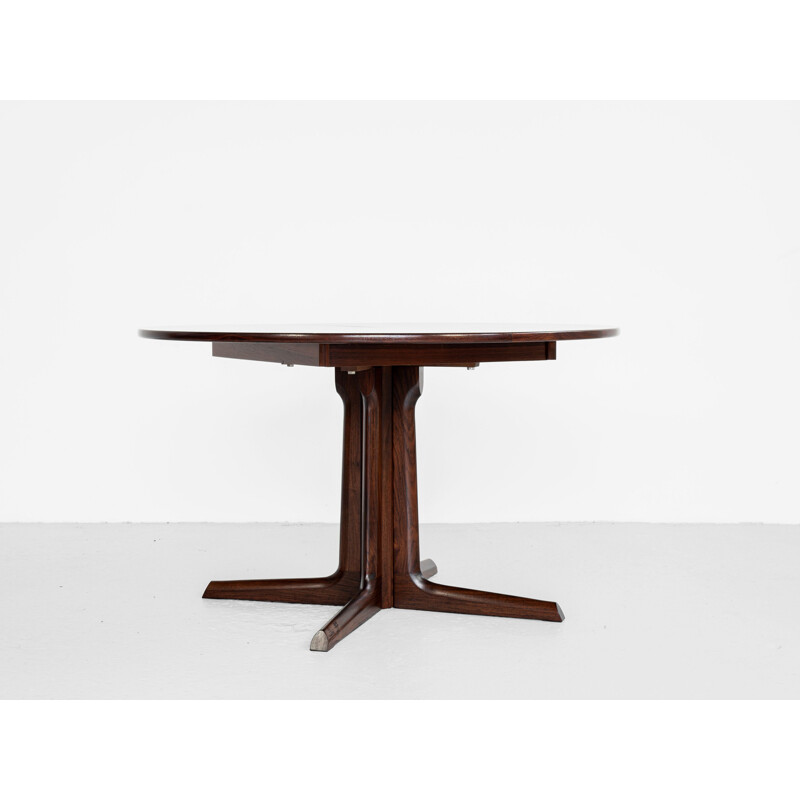 Mid century Danish round dining table in rosewood, 1960s