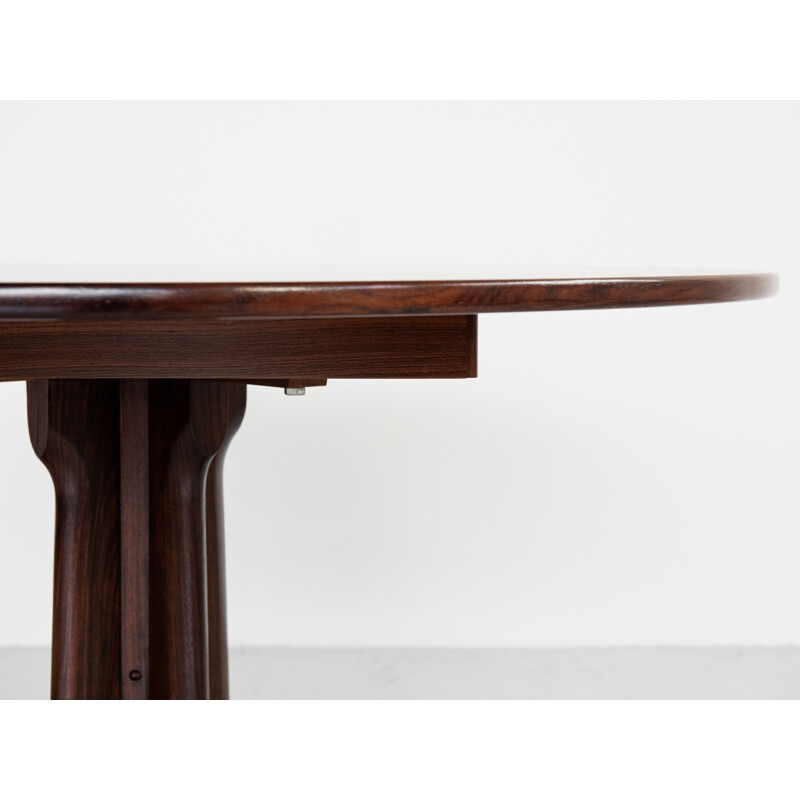 Dänischer runder Vintage-Tisch aus Palisanderholz, 1960