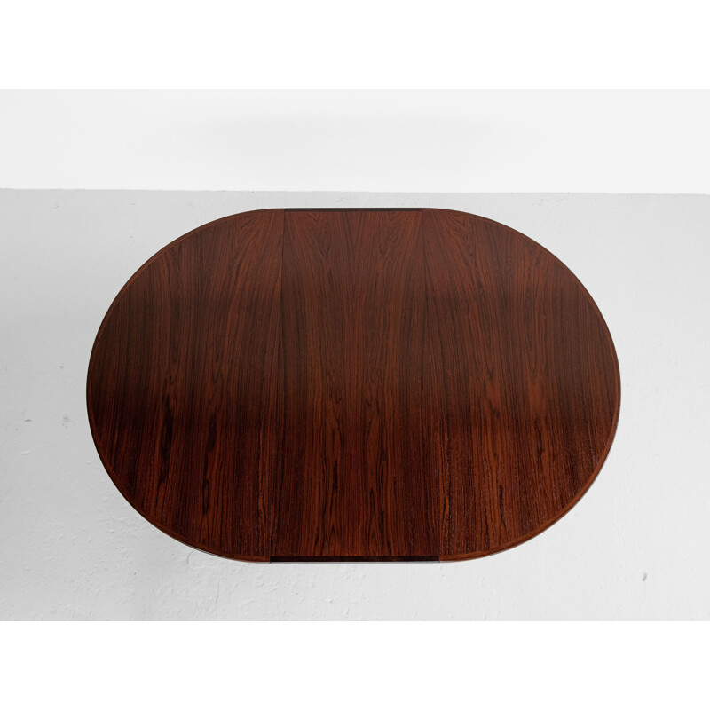 Mid century Danish round dining table in rosewood, 1960s