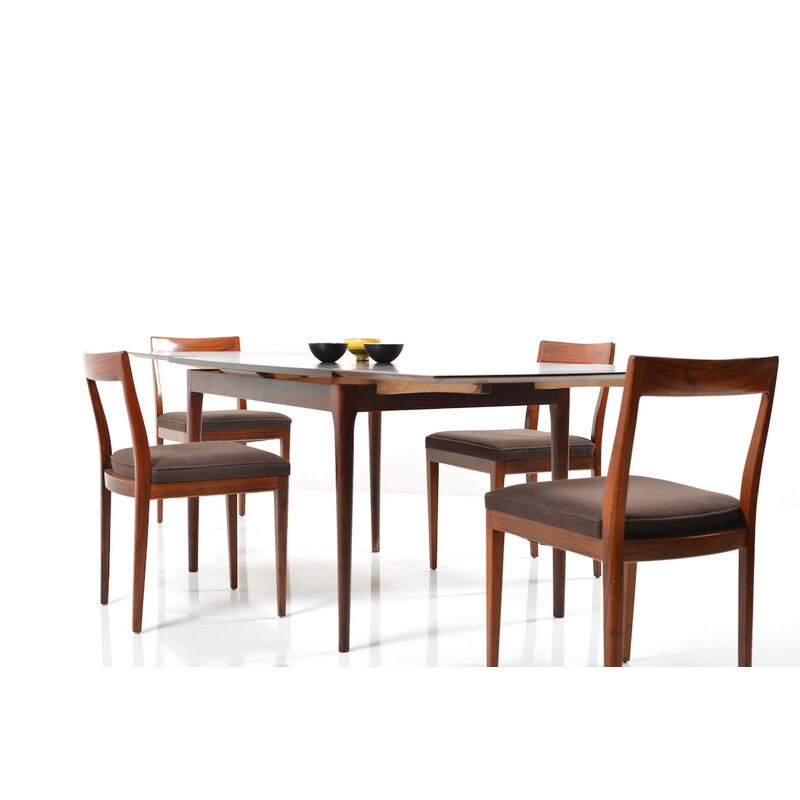 Luebke rosewood dining set - 1960s