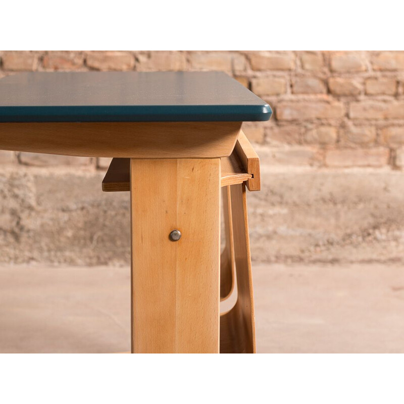 Casala vintage double desk in solid beechwood, 1960