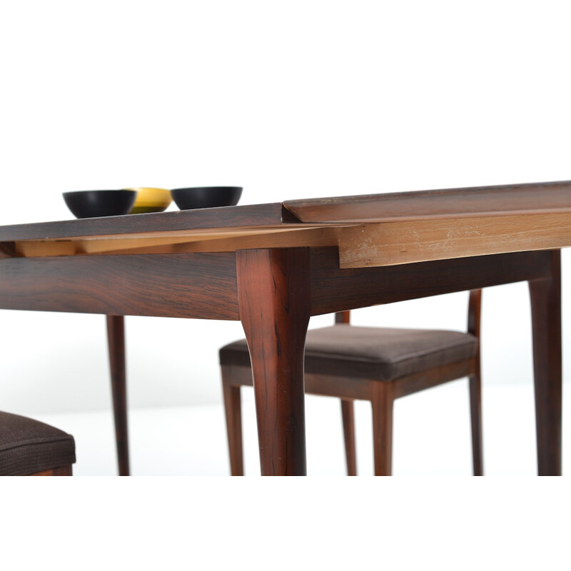 Luebke rosewood dining set - 1960s