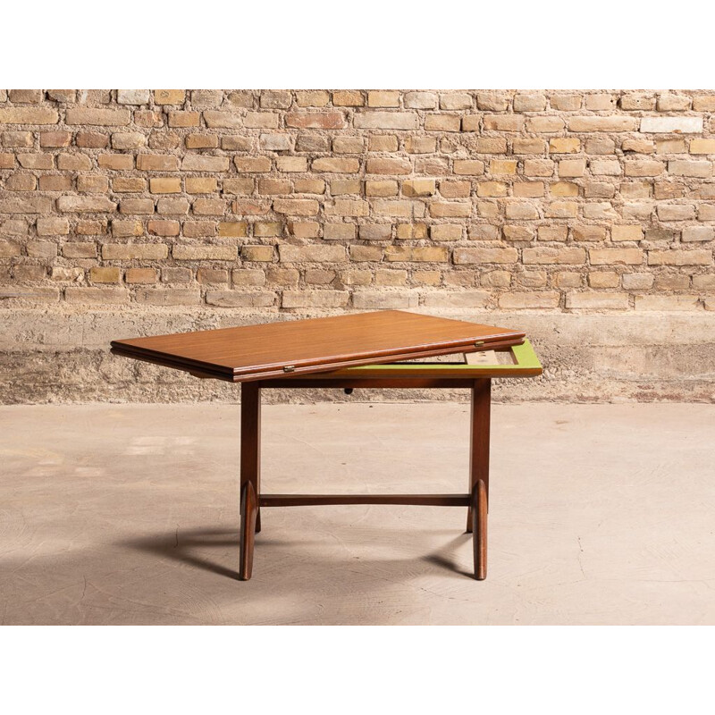 Vintage adjustable height teak coffee table, 1960