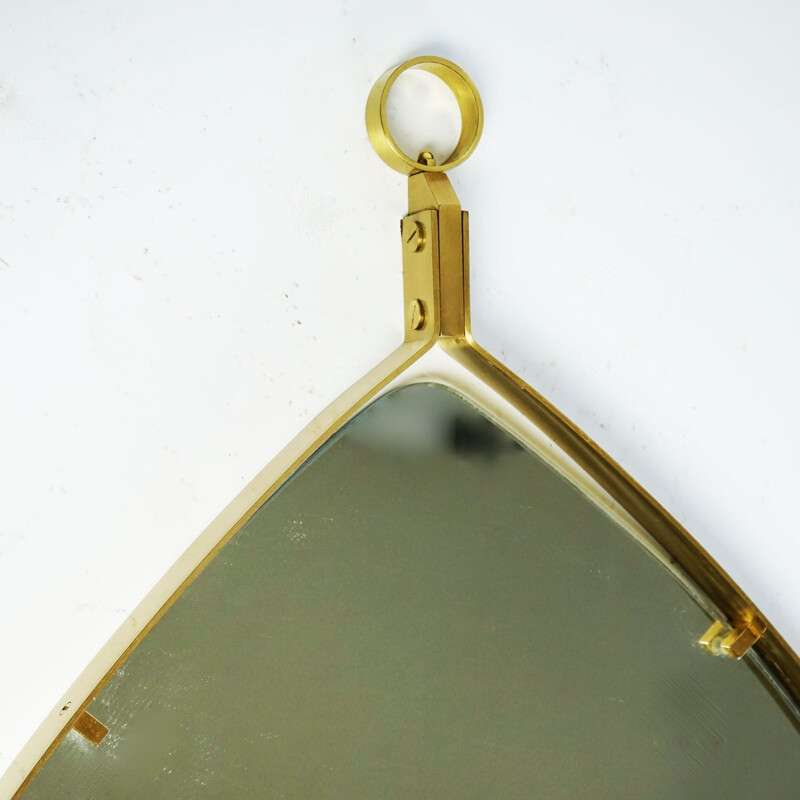 Vintage brass mirror, Italy