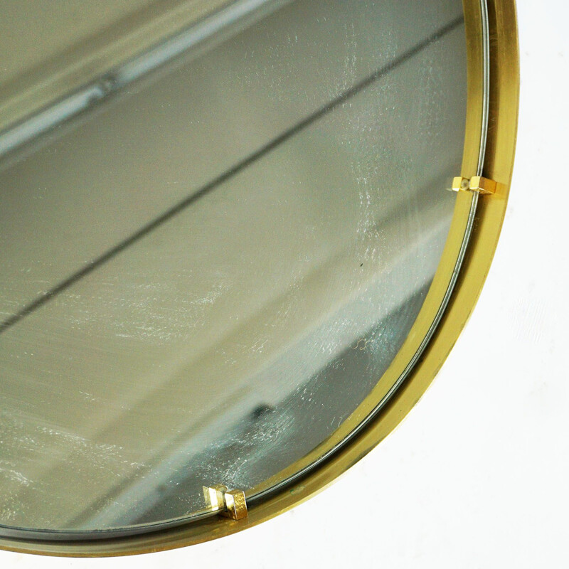 Vintage brass mirror, Italy