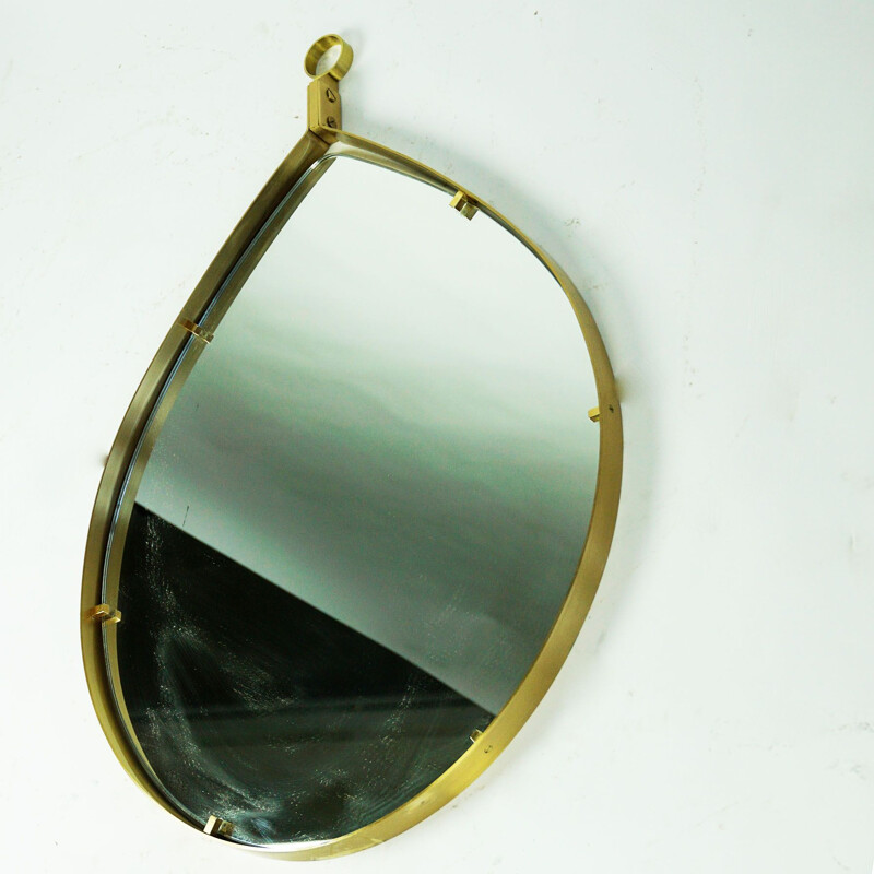 Vintage brass mirror, Italy