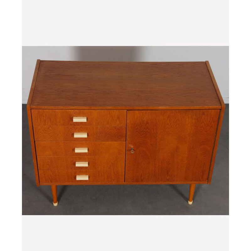 Vintage oakwood chest of drawers by Zapadoslovenske Nabytkarske Zavody, 1960