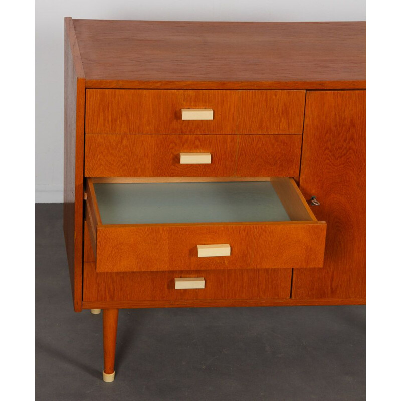 Vintage oakwood chest of drawers by Zapadoslovenske Nabytkarske Zavody, 1960