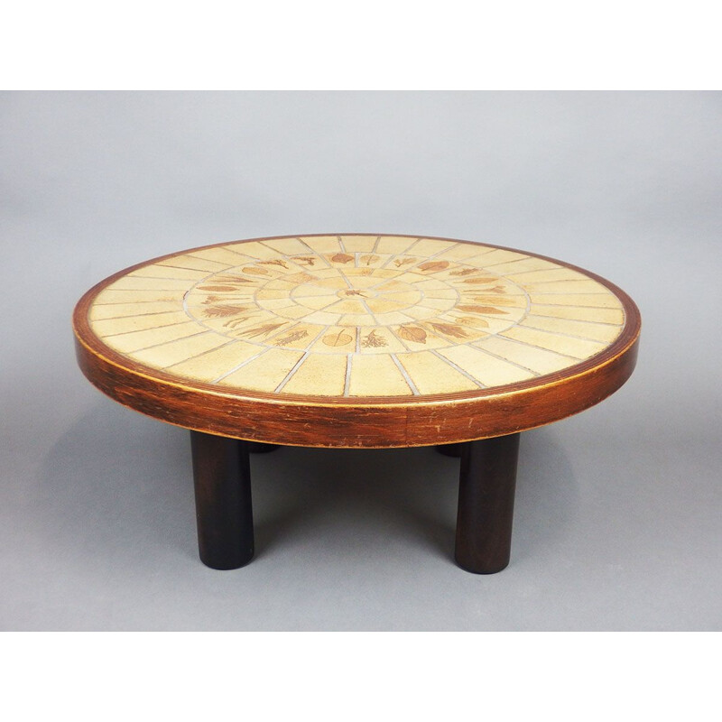 Vintage coffee table by Roger Capron