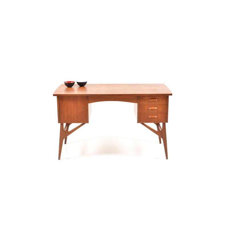 Bureau vintage danois en teck - 1950