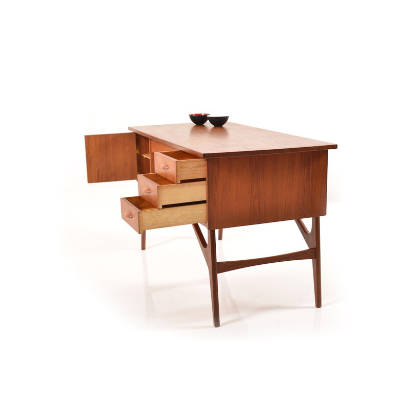 Mid century Danish organic desk in teak - 1950s