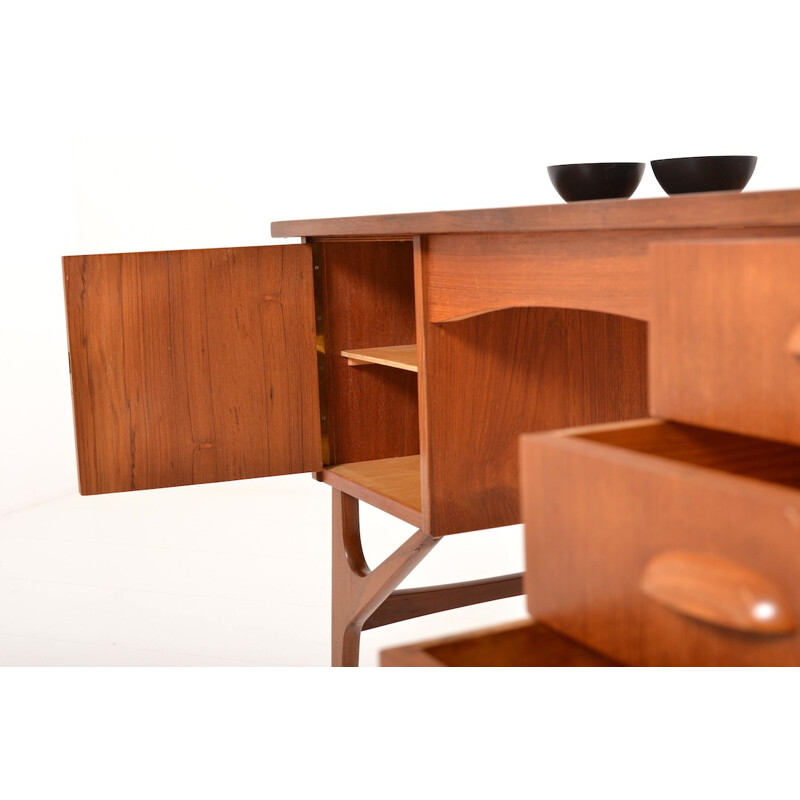 Mid century Danish organic desk in teak - 1950s